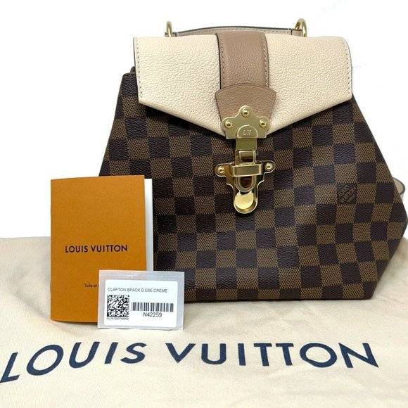 Louis Vuitton Damier Ebene Clapton Ladies Backpack